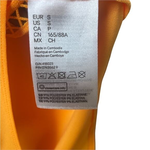 Divided by H&M Yellow/Orange Sleeveless Bodysuit‎ Size S - Picture 10 of 13
